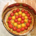 tarte tomates cuite avec cercle