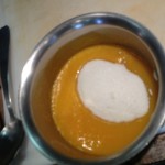 oeuf plat coulis mangue